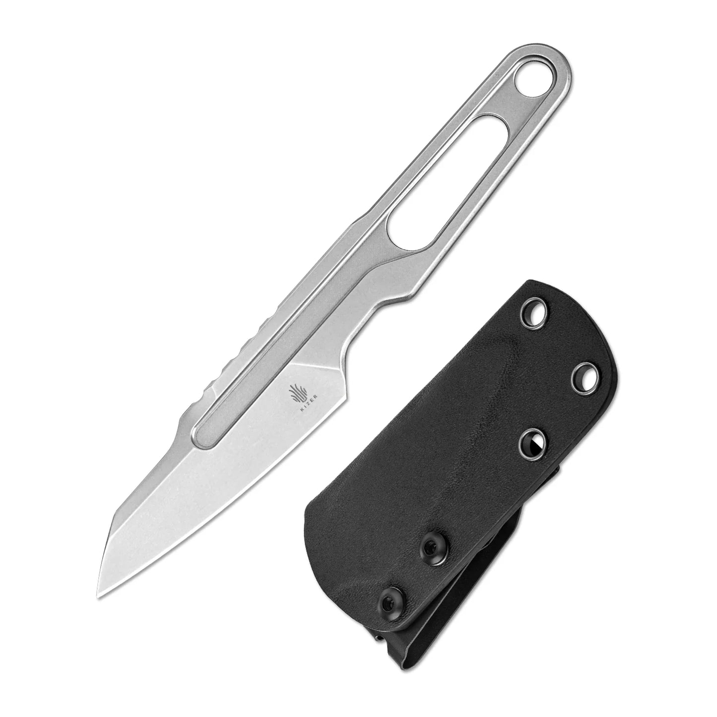 Cobbler Compact D2 Fixed Blade D2 Handle 1057A1 (2.89" Stonewashed)