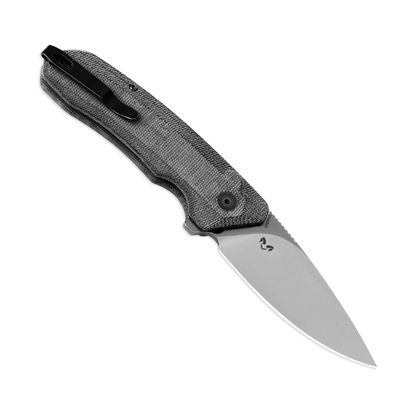 Invictus 154CM Blade Button Lock Micarta Handle V3602C1 (3.41" Stonewashed)