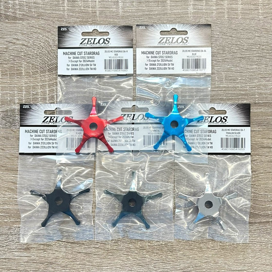 ZELOS Daiwa Machine-Cut Star Drag (Steez & Zillion screwless)