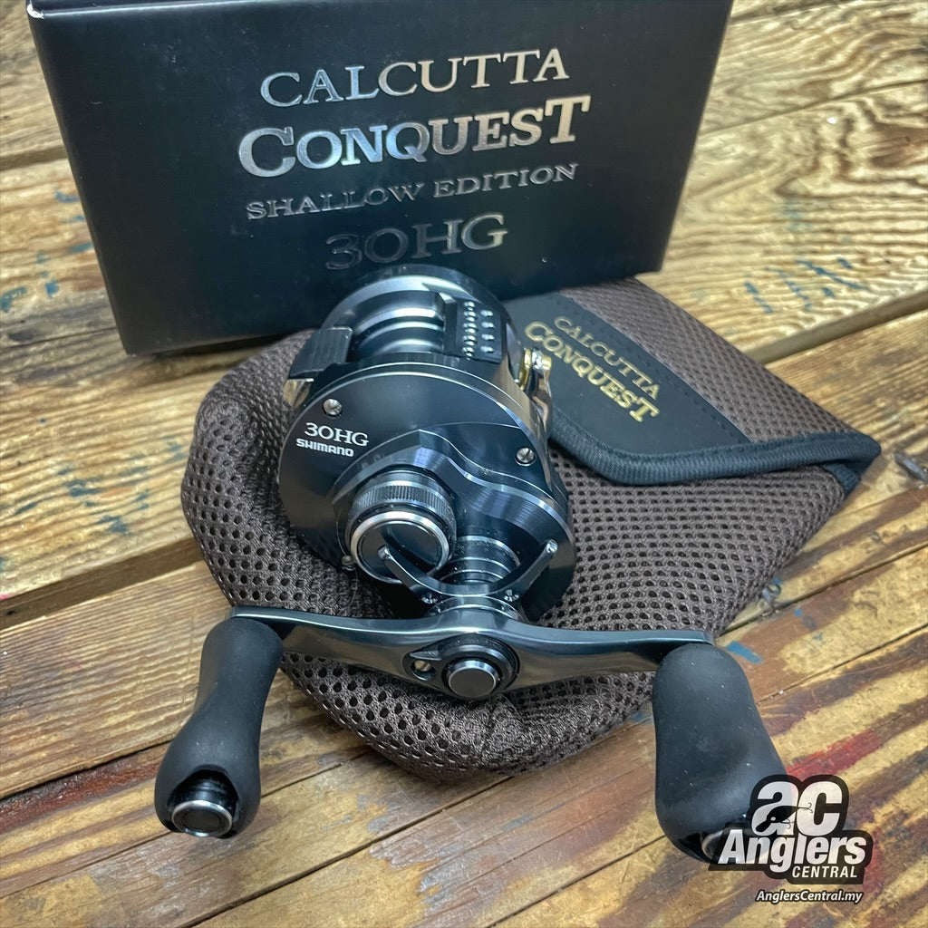 2024 Calcutta Conquest Shallow Edition 30HG Right (UNUSED) complete box/pouch set