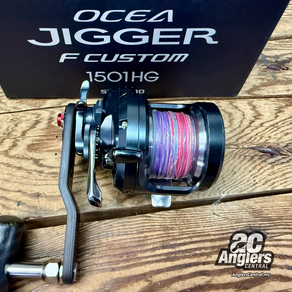 2019 Ocea Jigger F Custom 1501HG (USED, 9/10) with box + S+ RC-SJ 95-105mm