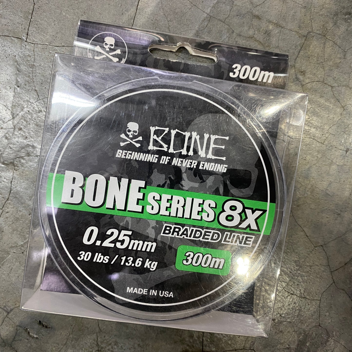 BONE Series 8x Braid 30lb 300m (Clearance)