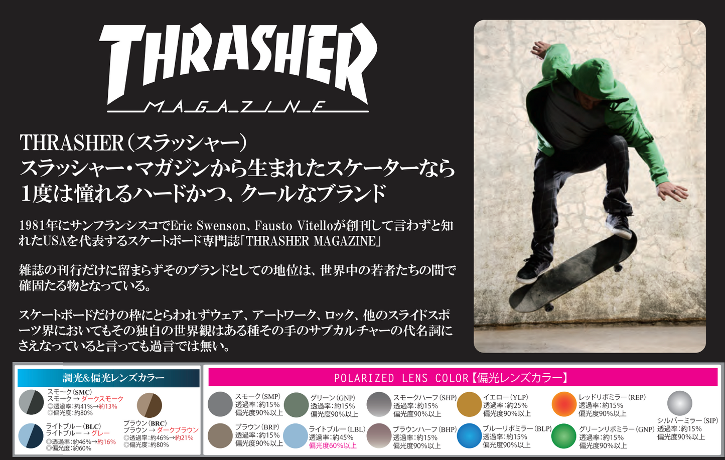 Thrasher Polarized Sunglases