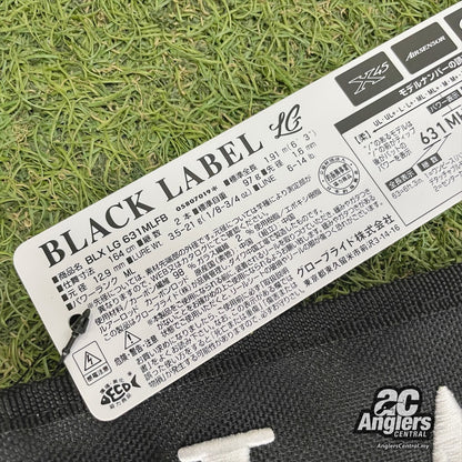 Black Label BLX LG 631MLFB (USED, 9.5/10) with rod bag/sleeve