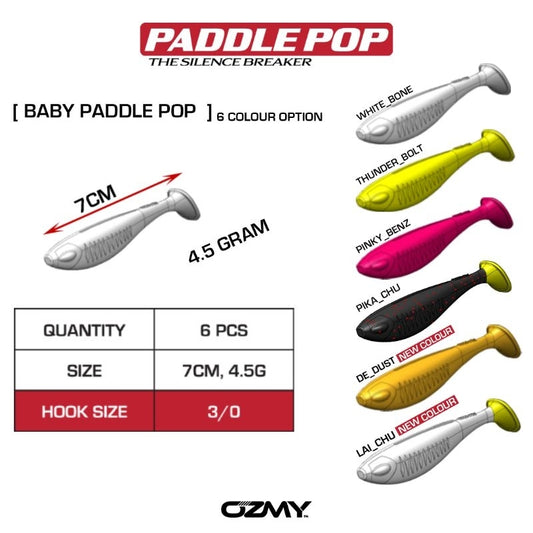 Peredam Super Baby Paddle Pop (7cm 4.5g)