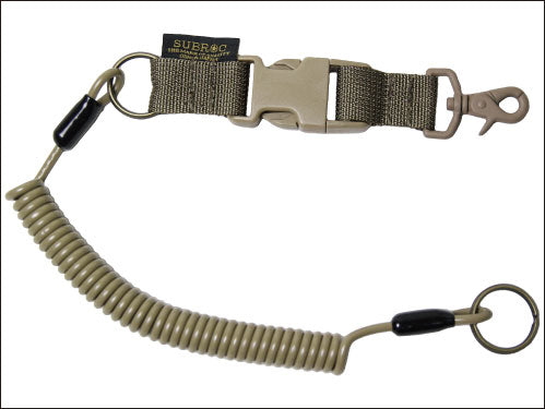 Spiral Leash Cord Long Tan