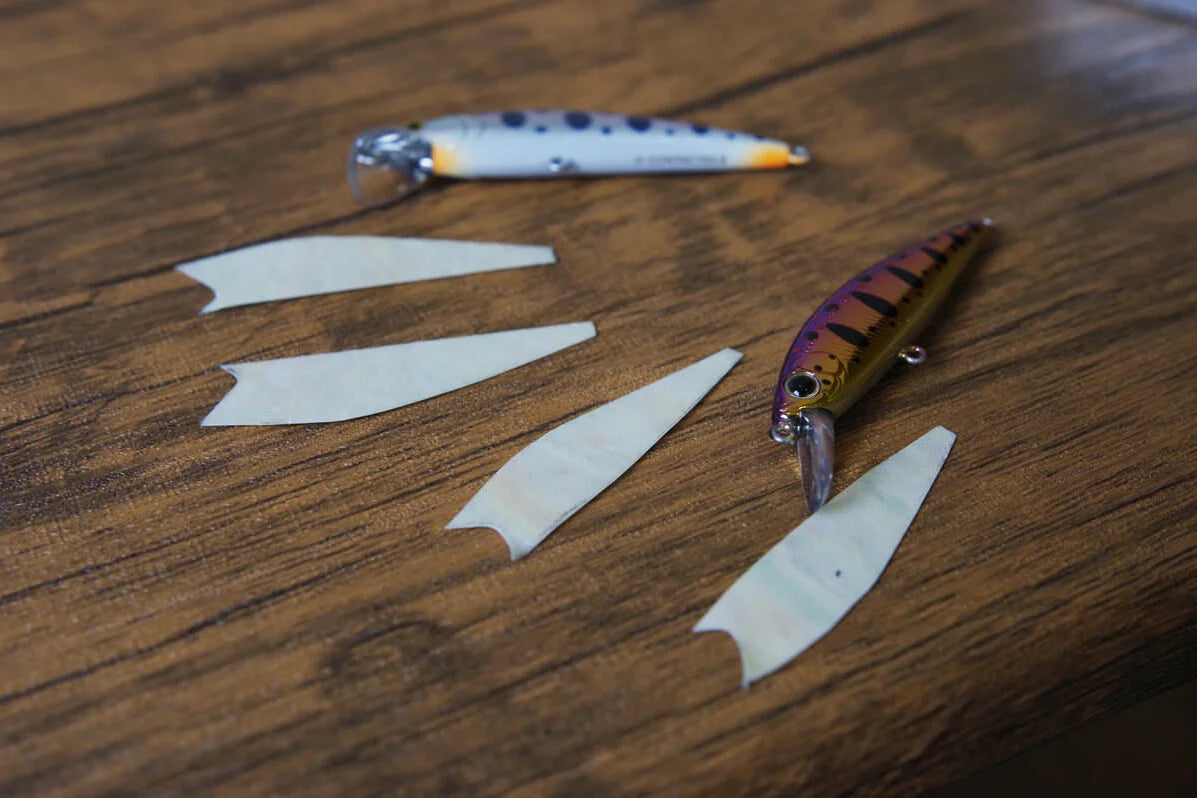 Pre-cut shell sheet for custom lures