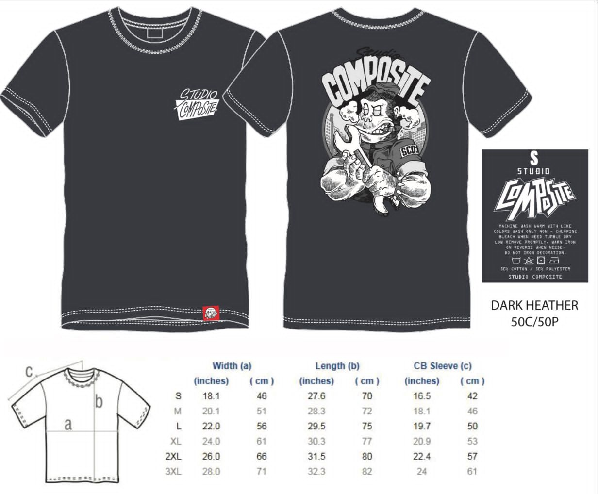 22 Baju-T Studio Komposit Smokin' G